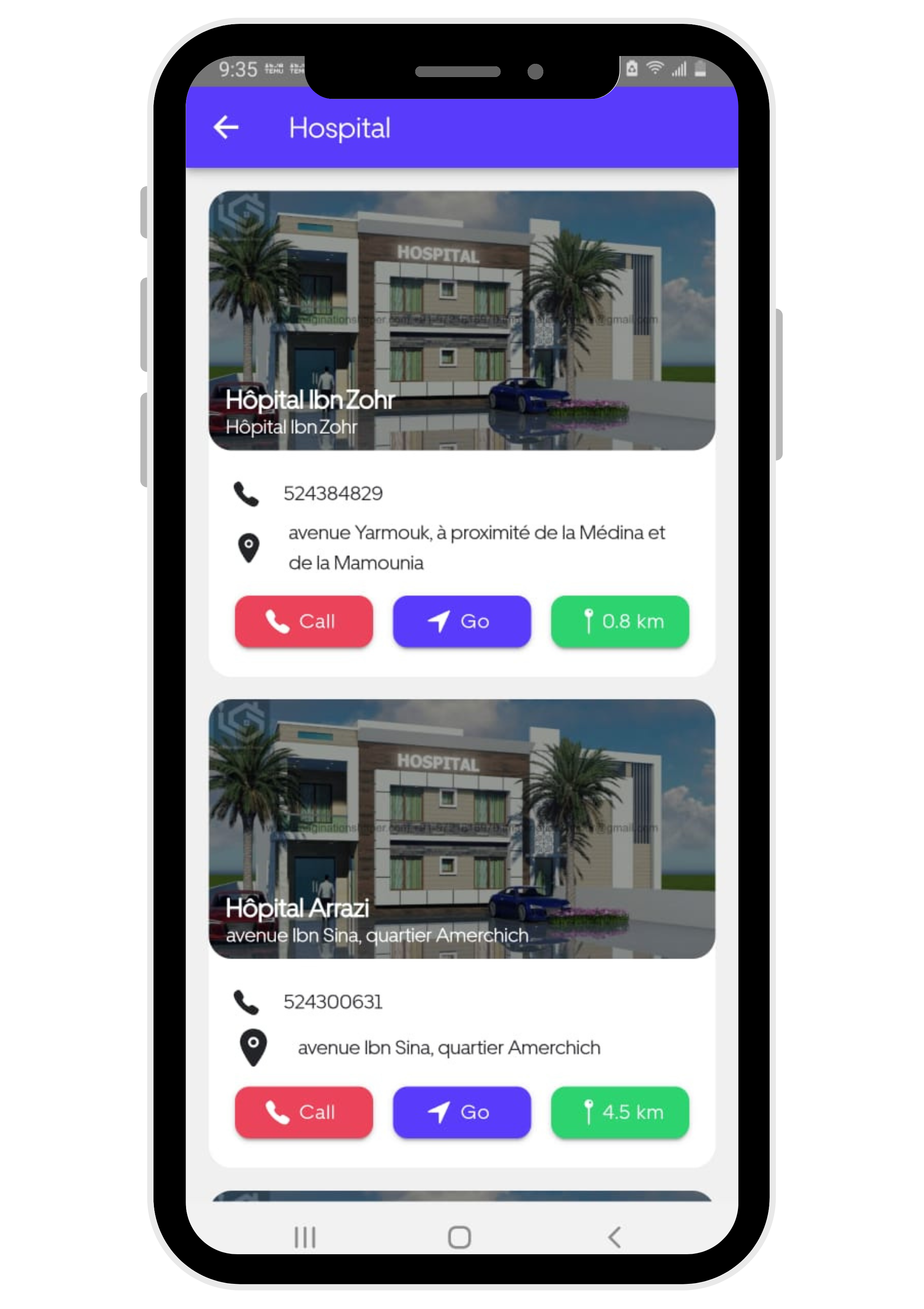 ExploreSafe sur Android
